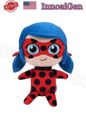 ZippyPaws Miraculous Ladybug Cheeky Chumz Plush Figurine Collectible NWT